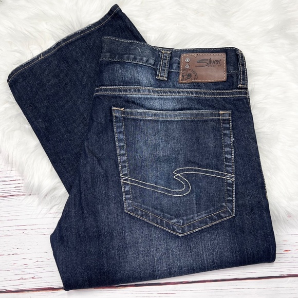 👖Like New |•SILVER JEANS•| Zac Relaxed Fit Bootcut Leg 40x34👖 - Picture 1 of 10